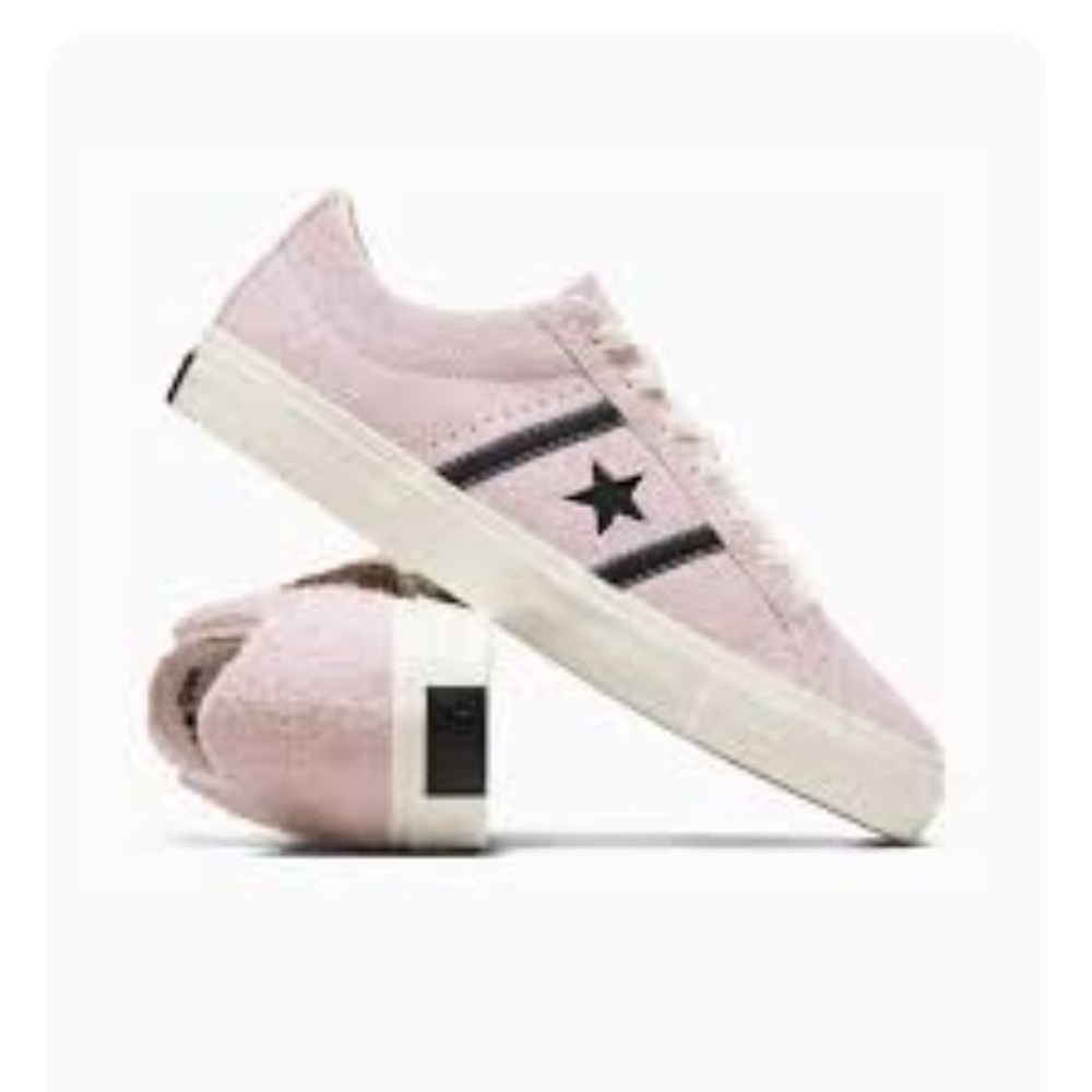 Converse one star pro Pink Suede Sneakers with Black Star Unisex New with box